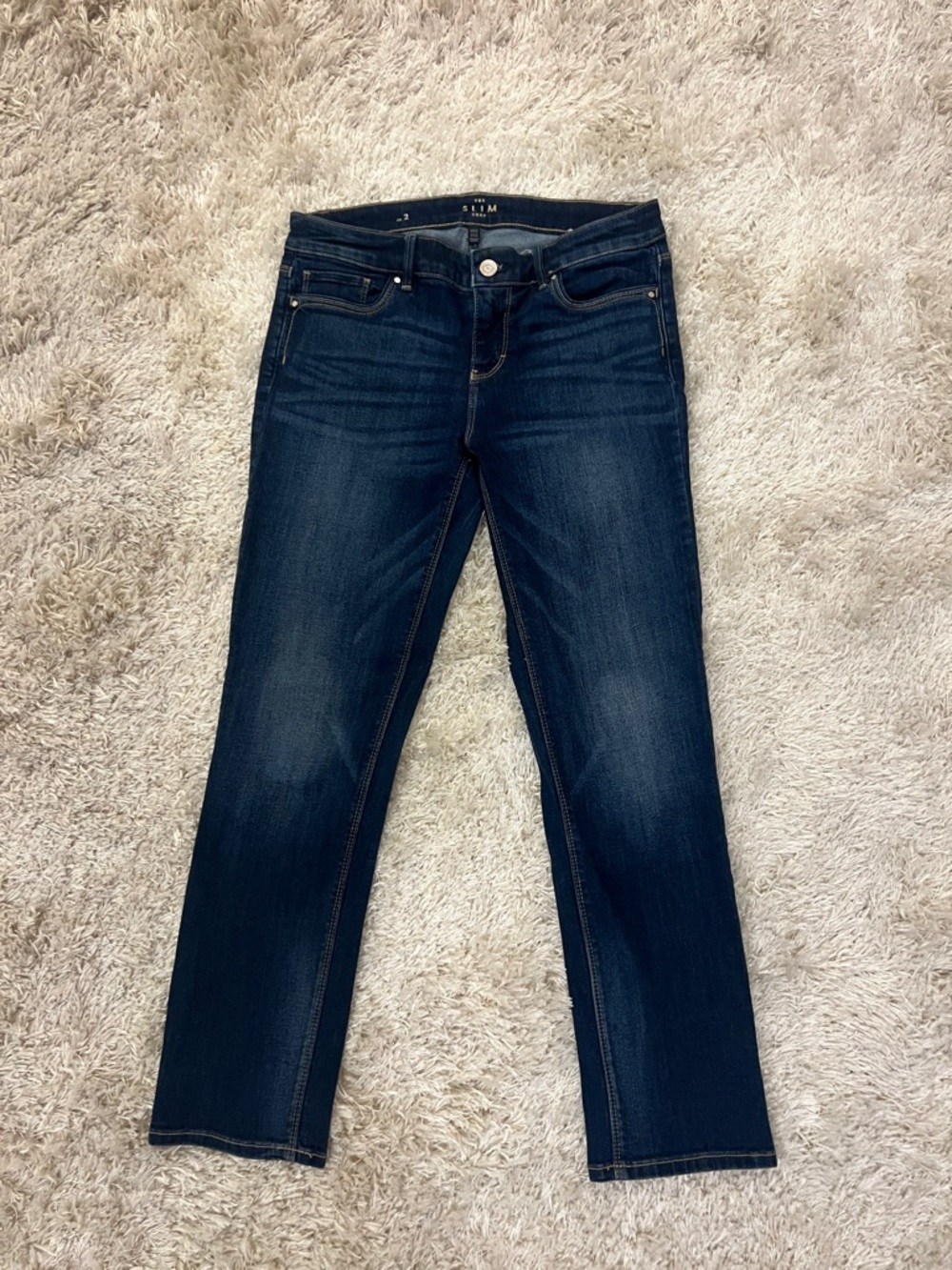 White House Black Market Indigo Straight-Leg Jeans